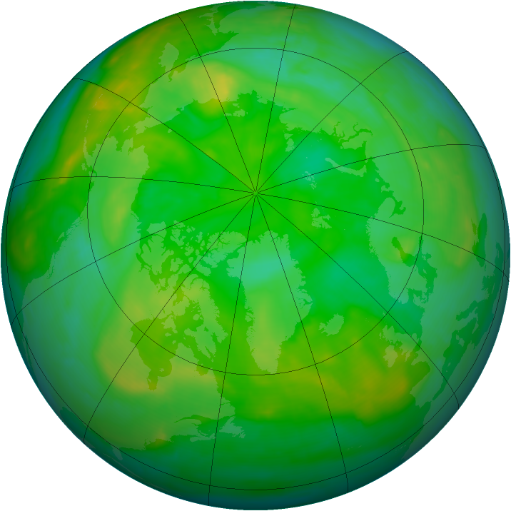 Arctic ozone map for 02 July 2008